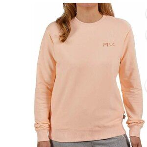 NWT- Women's Fila "Tropical Peach" Long Sleeve Crew Neck Sweatshirt  Size M